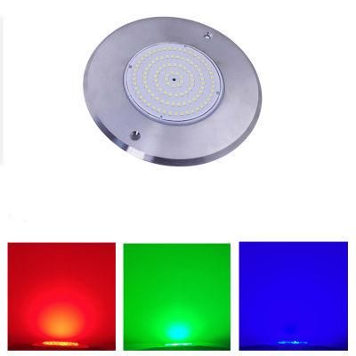 Stainless Steel IP68 10W AC 12V Cool White Warm White RGB Mixing Wall-Mounted Underwater Pool Lights