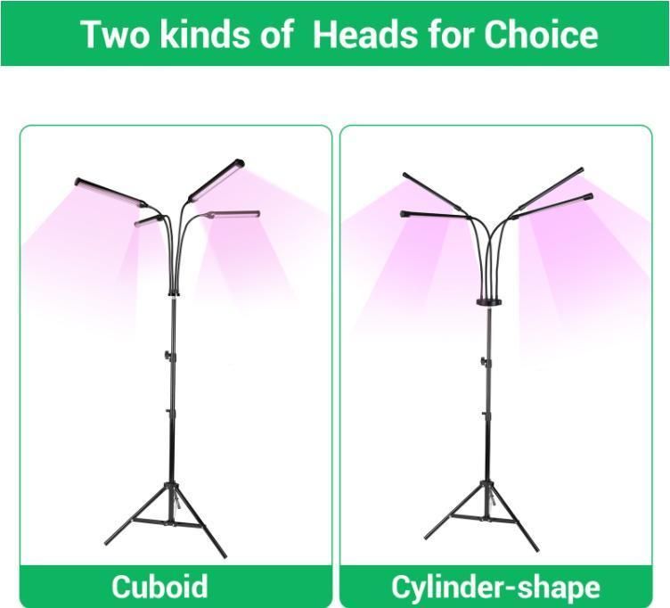 Grow Light with Tripod Stand LED Growing Light for Indoor Plants with Timer Plant Growing Lamps