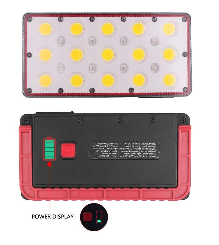 Outdoor Bright Ultra Rechargeable Work COB USB Camping Floodlight LED Emergency Light