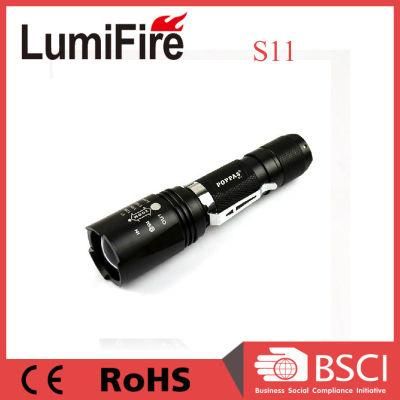 400 Lumens CREE Xm-L T6 Telescopic Aluminum LED Flashlight