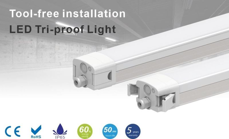 High Quality IP65 Waterproof LED Vapor Tight Batten Ceiling Light