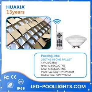 IP68 24W Recessed PAR56 Thick Glass LED Swimming Pool Lighting