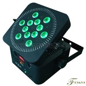 12*10W RGBW 4 in 1 Battery and Wireless Flat LED PAR Can Stage Light