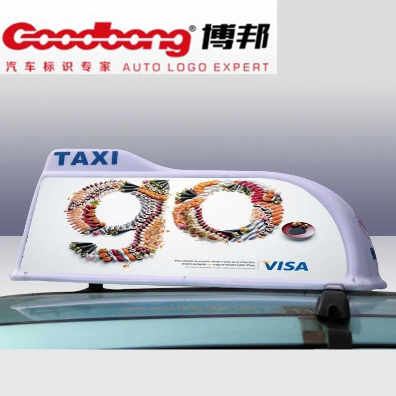 Vacuum Forming Plastic Taxi Advertising Roof Top Light Box