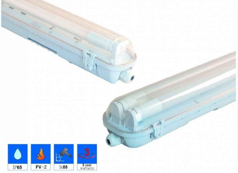 Waterproof Fluorescent Lighting Fixture IP65 T8