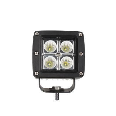Waterproof CREE 3inch 16W 12/24V Square Spot/Flood LED Pods for SUV Offroad 4X4