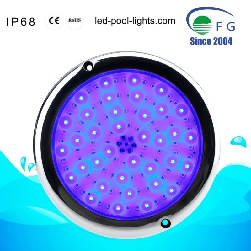 New Model-150mm 316ss/PC Mini 10-18W Resin Filled Wall Mounted LED Pool Lights