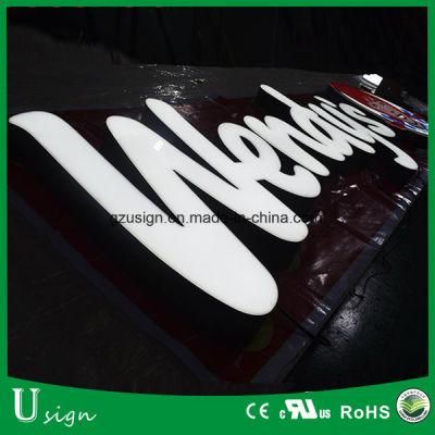 Outdoor Waterproof LED Advertising Signage 3D Acrylic Sign Lighted Channel Letters