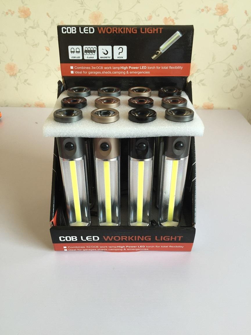 COB LED Lamp Working Light Magnetic Emergency Flashlight