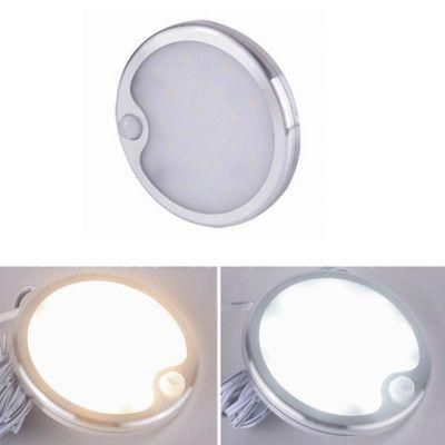 Furniture/Wardrobe/Wine Cabinet 12V 3W PIR Motion Sensor Round LED Puck Lighting