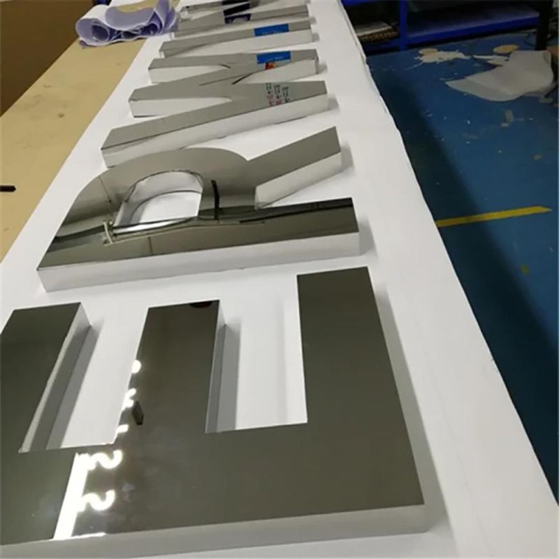 Free Design Signs Customize 3D LED Letter Signs Stainless Steel Back Lit Outdoor Letter LED Signs