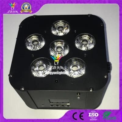 6PCS 18W Rgbwap 6in1 Battery Wireless LED PAR with WiFi