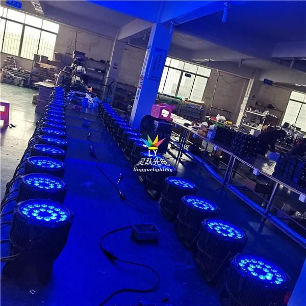 IP65 24X18W DMX PAR 64 Outdoor LED PAR Can Waterproof Stage Lighting