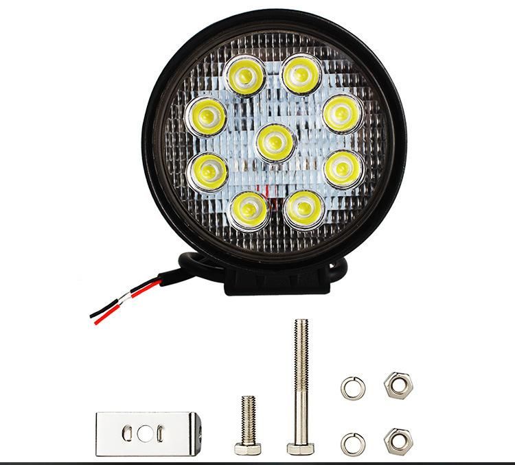 4.3" Offroad LED Work Lamp 27W for Jeep ATV 4X4 Truck Tractor Flood Spot Beam 27W LED Work Light