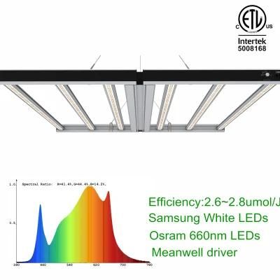 BLE 180 Degree Foldable Dimmable LED Grow Light 600W/800W/1000W