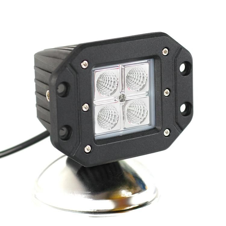 16W 5" Inch CREE Spot Square LED Tractor Work Lights for Trucks Offraod