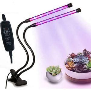 Grow Light Sunlike White 50W 84 LEDs Dual Head Clip Plant Lights for Indoor Plants 4/8/12h Timer &amp; 5 Dimmable Levels