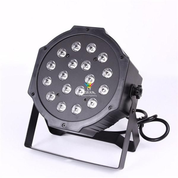 RGB Flat Small DJ Stage Lights LED PAR 18X1w