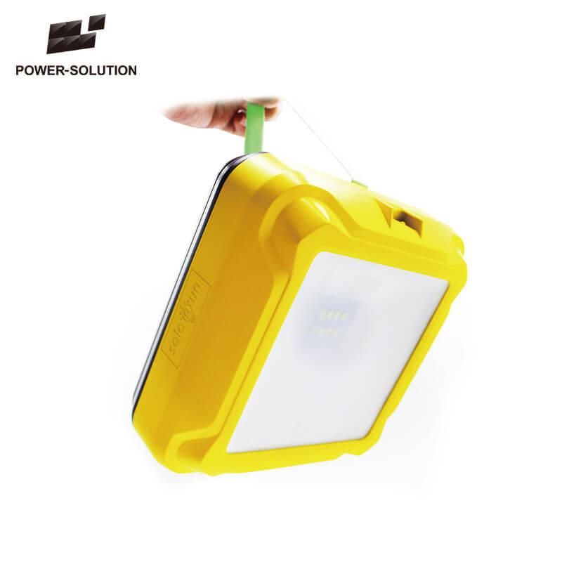 Solar Lantern with Hanging Bulb for Indoor and Outdoor Use