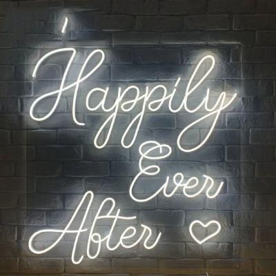 Wedding Decoration Happily Ever After Custom Acrylic LED Neon Sign