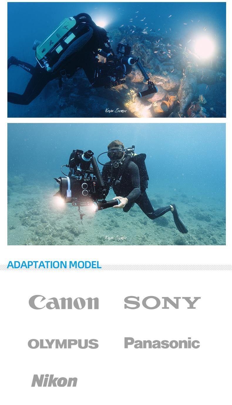 Underwater Diving Tempered Glass Housing Camera Lens for Deep Sea Photographing