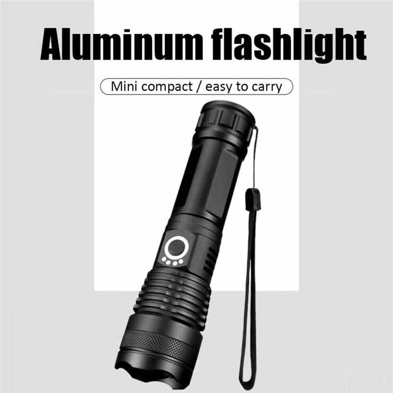 Ultra Bright Tactical Flashlight 3000lumens 5modes Zoomable Xhp50 LED Flashlight