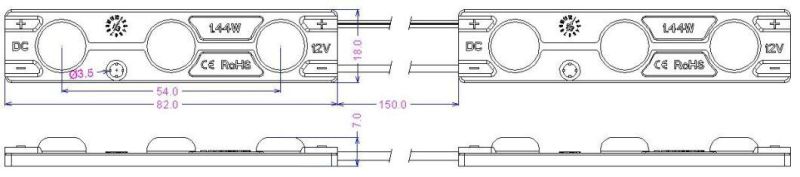 Epistar 5730 SMD LED Module with 170lens