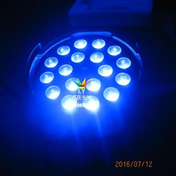 DMX Stage 18X18W LED Wash RGBWA UV 6in1 Zoom PAR 64