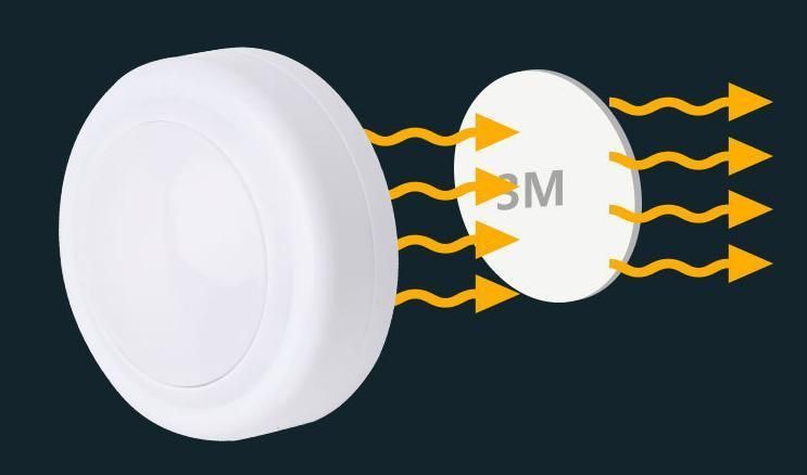 Battery Powered Remote Control Dimmable Kitchen Wireless LED Closet Under Cabinet Bedroom Mini Night Puck Lighting Lamp