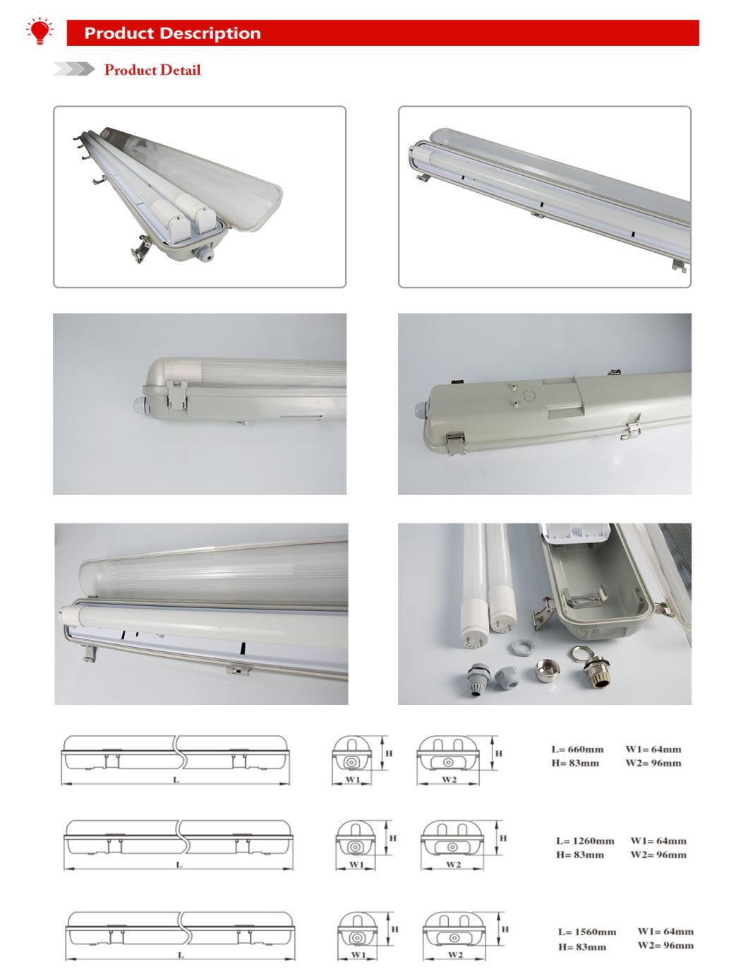 LED IP65 Light Triproof Waterproof Weatherproof Dustproof Lighting Fixture