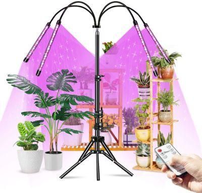 40W Tripod Stand Grow Light 4 Head LED Greenhouse Tube Grow Lamp Plant Various Growth Phase LED Grow Light Bar