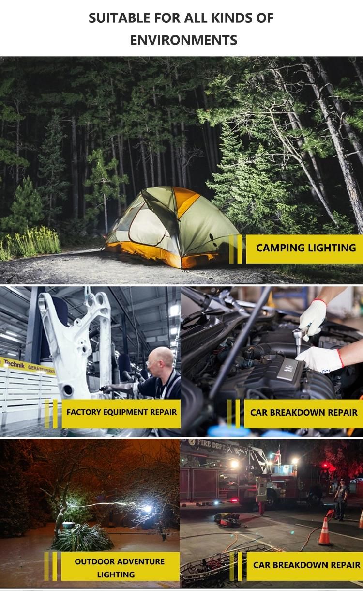 Outdoor Bright Ultra Rechargeable Work COB USB Camping Floodlight LED Emergency Light