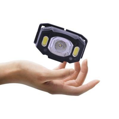 Outdoor Plastic Mini Headlight Waterproof Rechargeable LED Headlamp