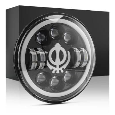 Dxz 7inch 12V 24V Car Accessories for Jk Wrangler Jeep 90W LED Headlight DRL Hi/Low Beam Lamp