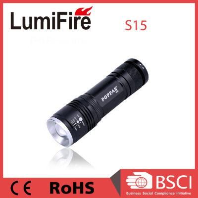 350lumens CREE Xm-L T6 Telescopic Brightest LED Flashlight