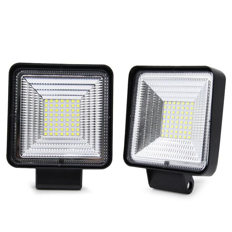 LED Lamp Automobile Work Light Large Field of Vision Square 4inch 56LED 168W Headlamp off Road Vehicle Maintenance Lamp