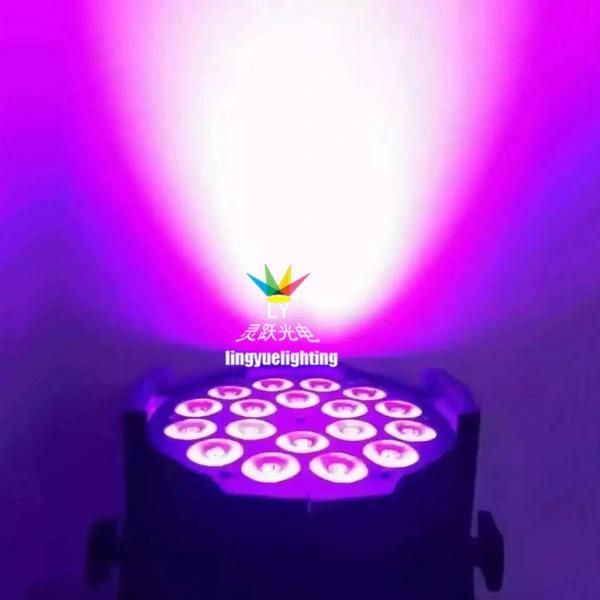 Stage 18PCS*18W UV RGBWA 6in1 LED PAR Light