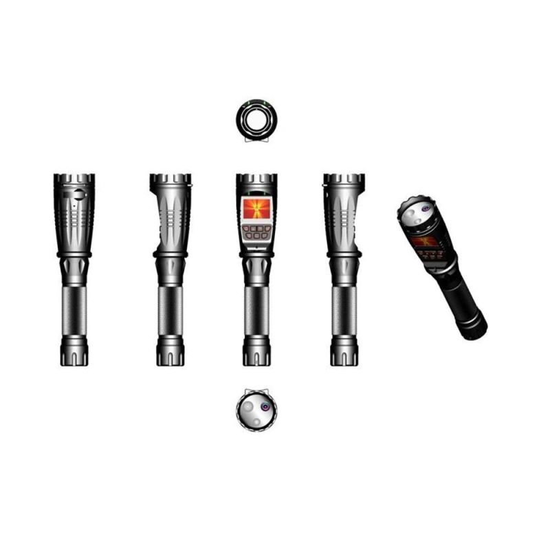 Multi-Function Flashlight Rechargeable Li-Battery Camera