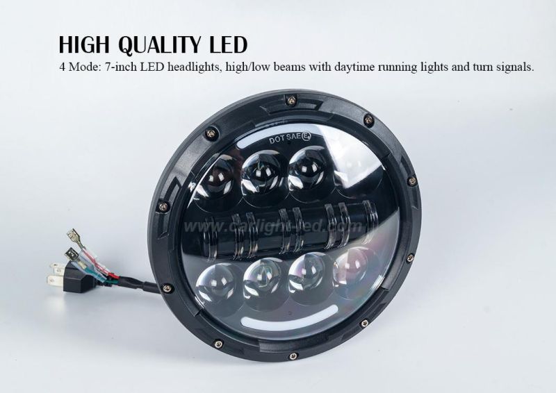 7" LED Headlight for Jeep Wrangler DRL High Low Beam