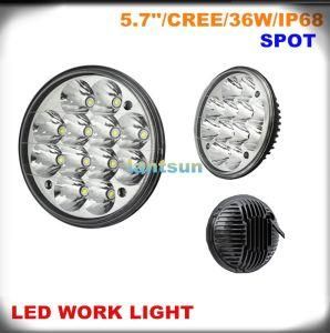 36W Round 5.7&prime;&prime; LED Work Light for Offroad Jeep Truck SUV