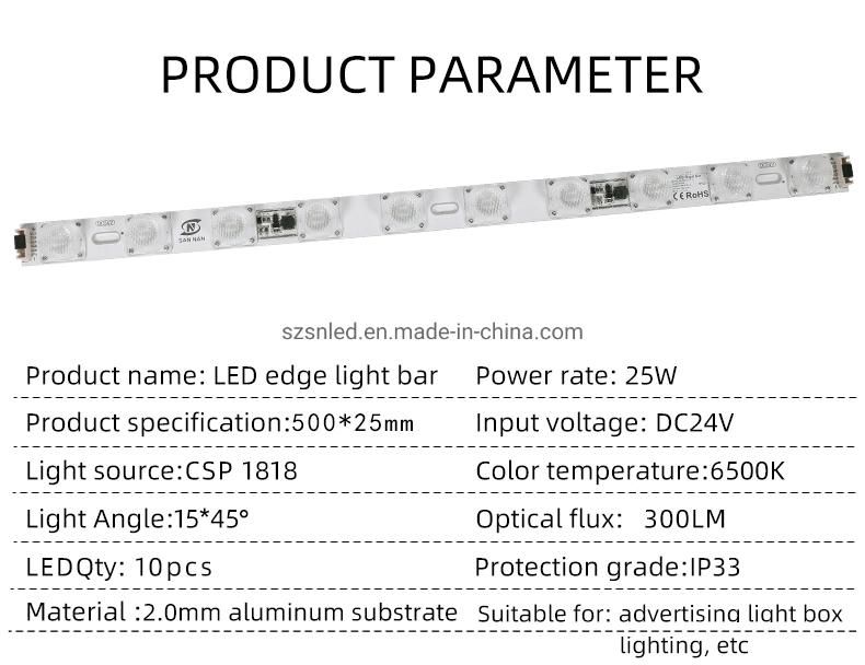 Custom Large Size Disassemble Portable Frameless Indoor Edge Lit Fabric LED Advertising Light Box
