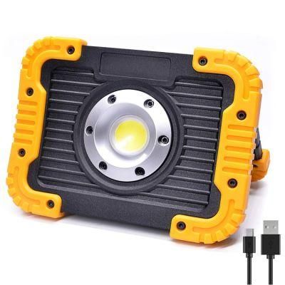 Portable Cordless Hand Held 10W LED Rechargeable Work Light with 3 Lighting Modes