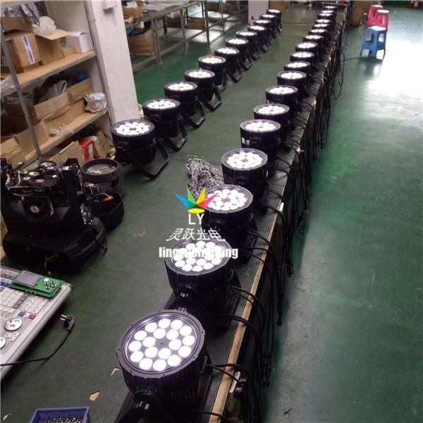 Color Change IP65 Waterproof 18X10W LED PAR Can Light