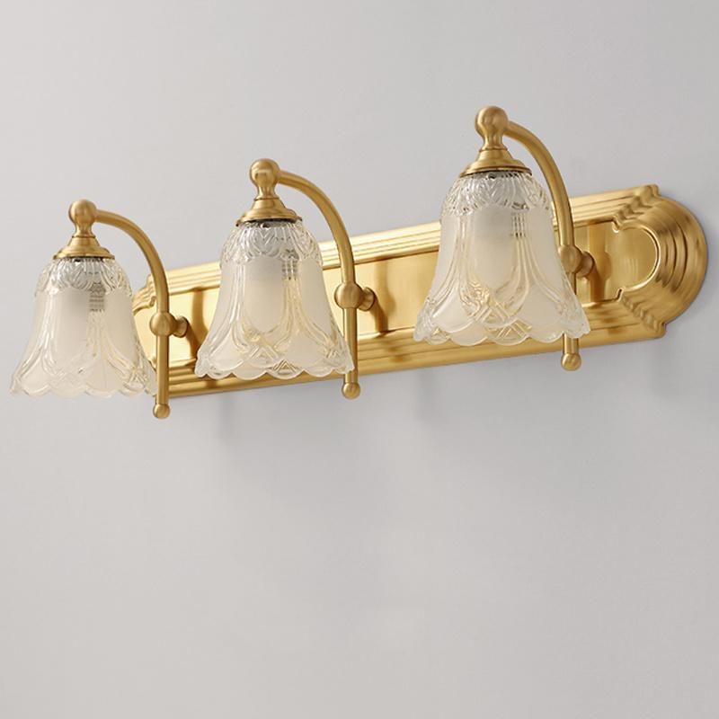 American Mirror Light Copper Bathroom Light Luxury Lamp Mirror Cabinet Retro Wall Light