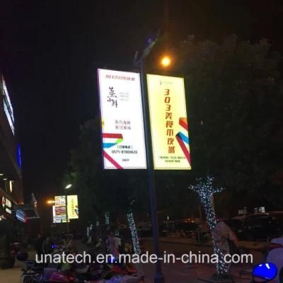 Intelligent City Road Lamp Pillar Ads LED Light Box