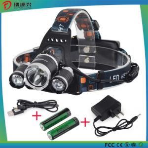 Double T6 Headlamp, Mountaineering Lamp, Miner&prime;s Lamp