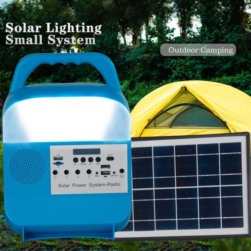 New Solar Emergency Light Multifunction Solar Power System with FM Radio Sre-683