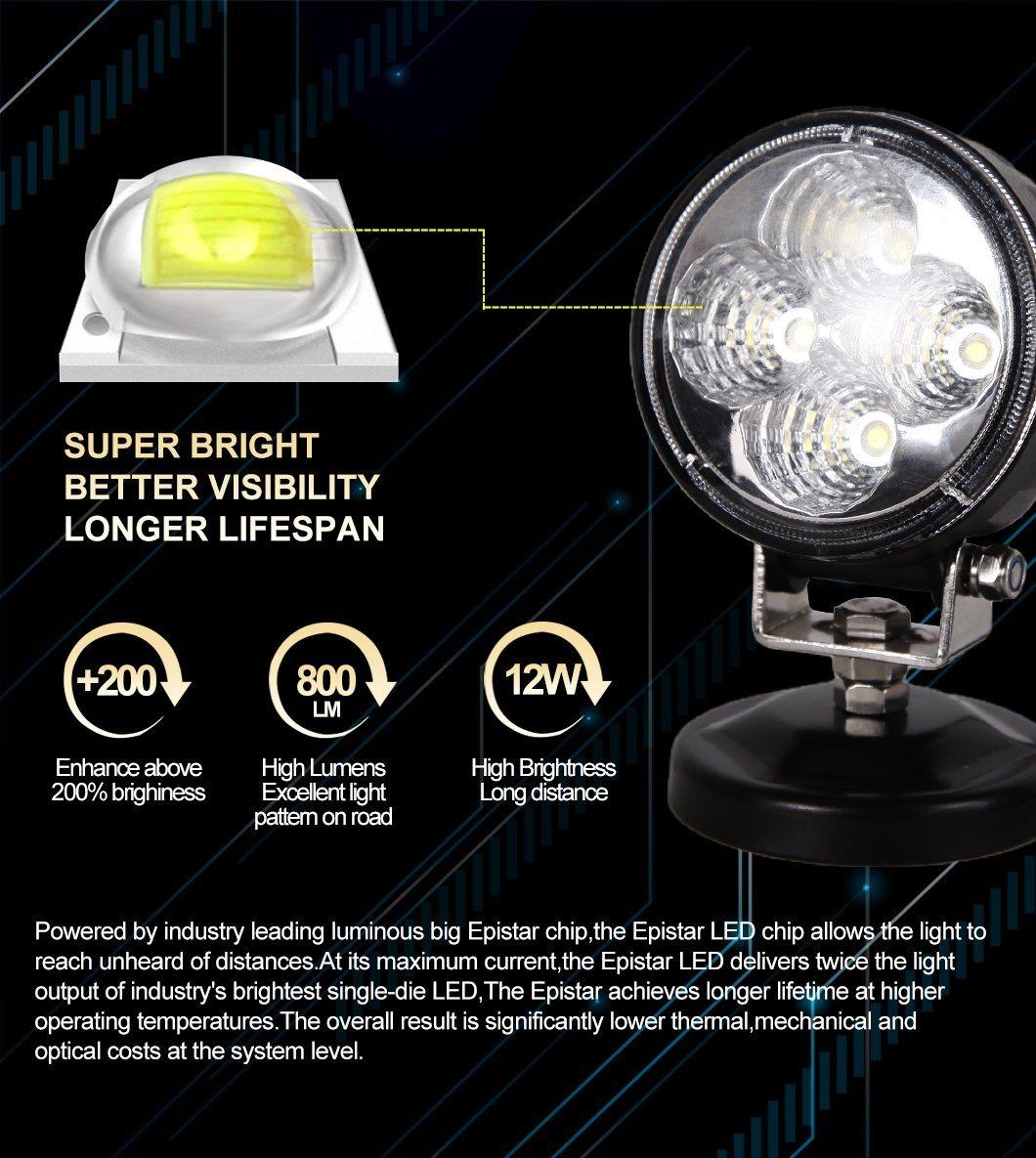 Chinese Manufacturer Direct Sale LED Work Light 12W Portable LED Work Light