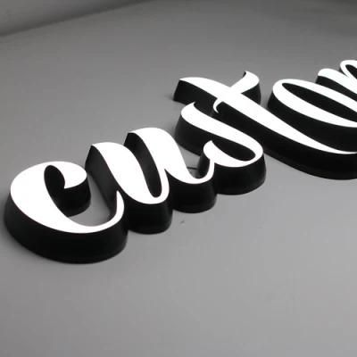 Acrylic Letter 3D Exterior Store Sign Custom Advertising Wall Hanging LED Letter Sign