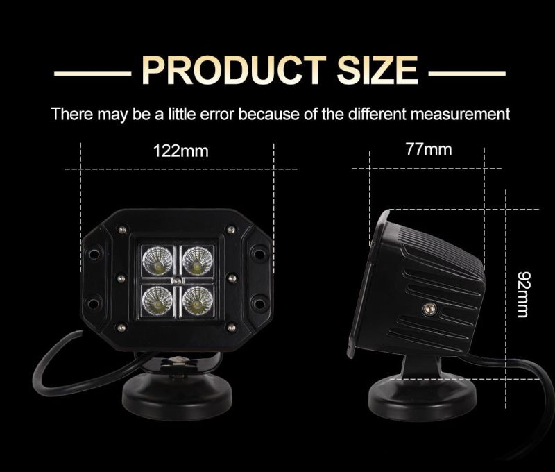 E-MARK Approved 12V 24 Volt 48W Best Offroad LED Work Light